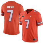 Men's Florida Gators #7 Duke Dawson NCAA Jordan Brand Orange Authentic Stitched College Football Jersey ILE5362MR